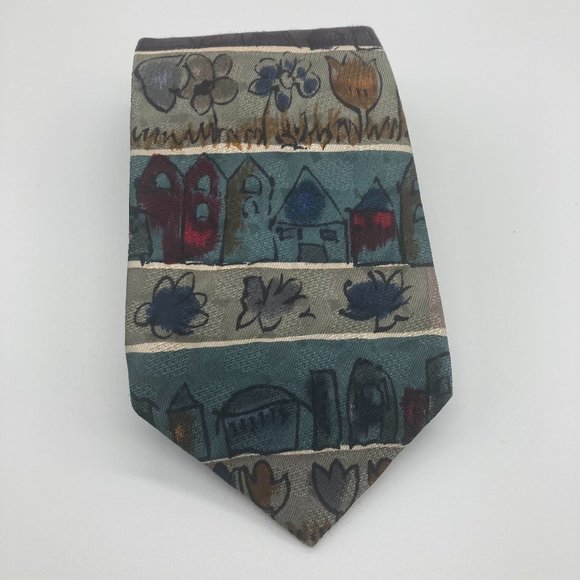 ANGELICA 100% Silk Tie - Picture 1 of 5